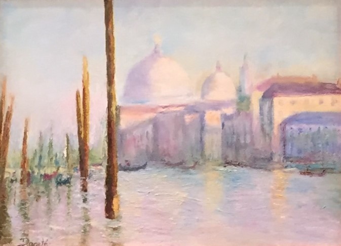 Original Oil Painting by Artist Dorate "Remembering Venice"